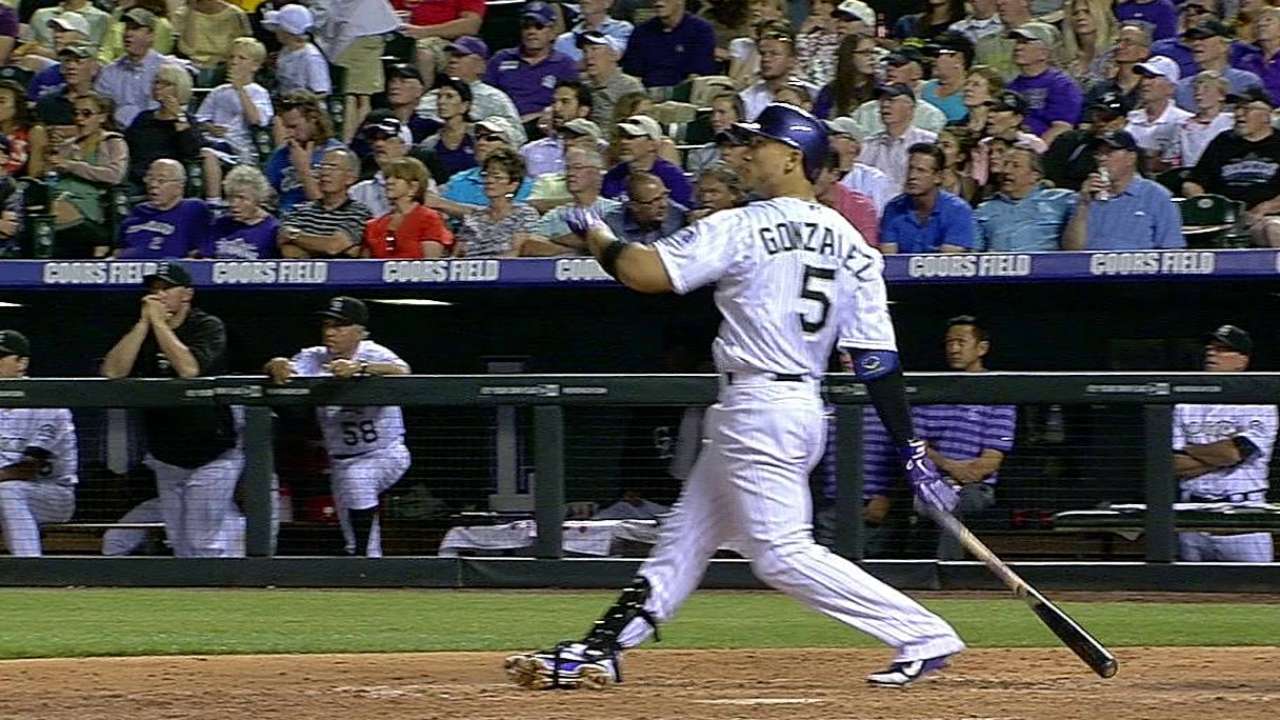 Rockies rompen mala racha al pegarle a Gigantes