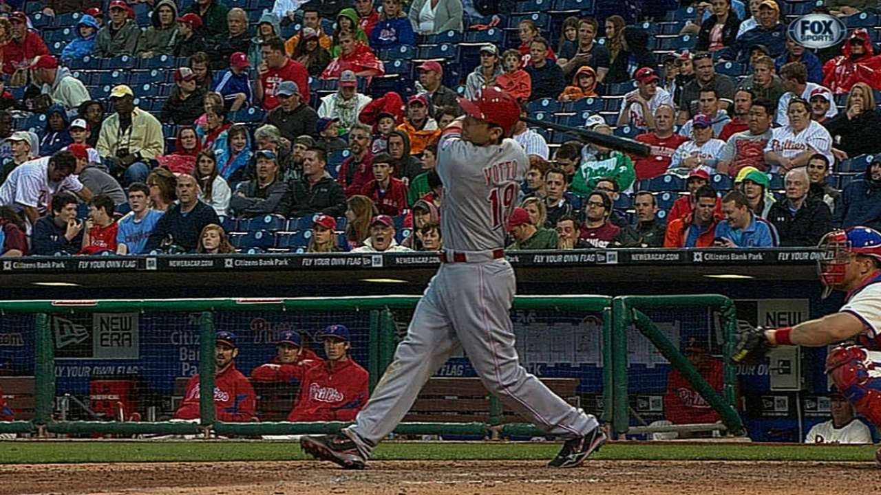 Votto slugs way to NL Player of the Week honors