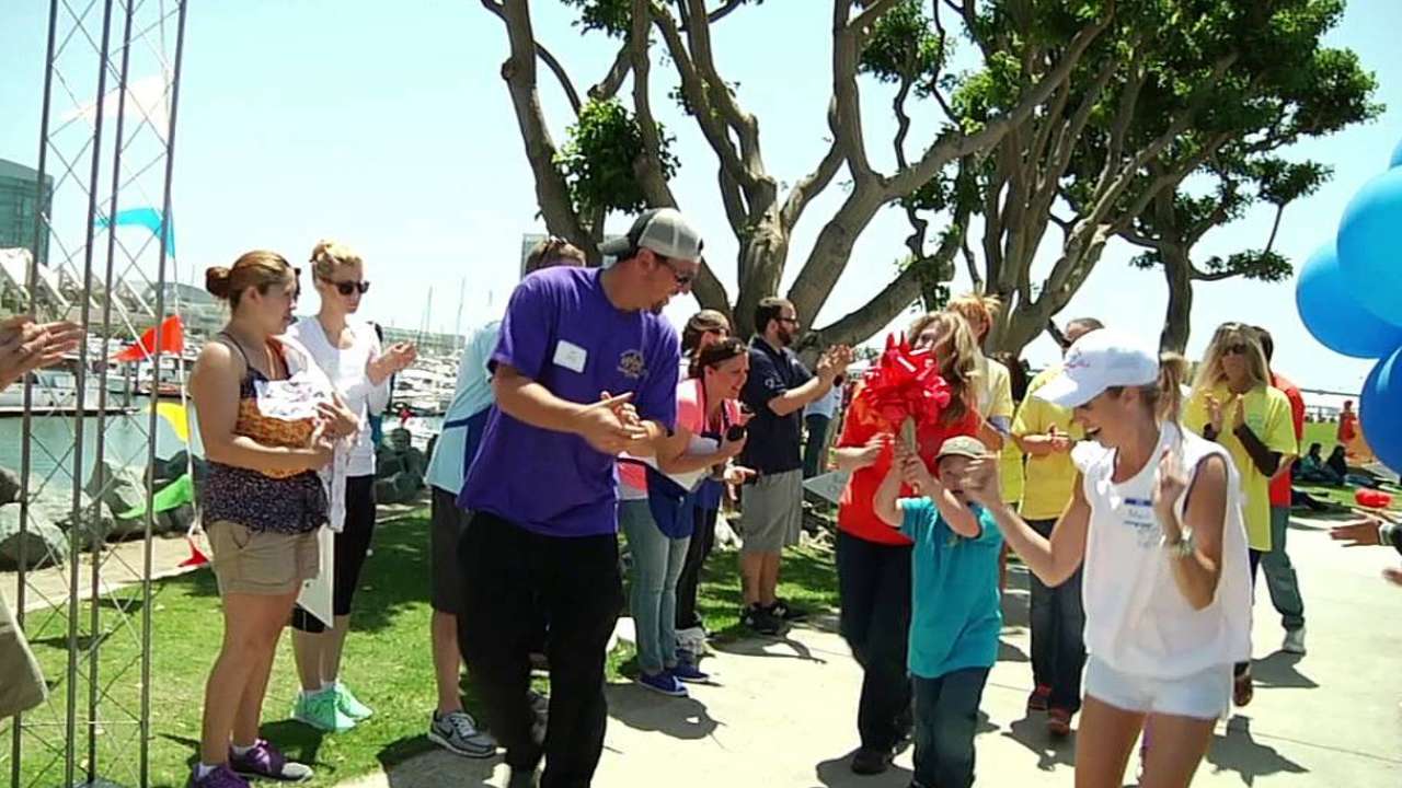 Black, Padres players honor those battling cancer