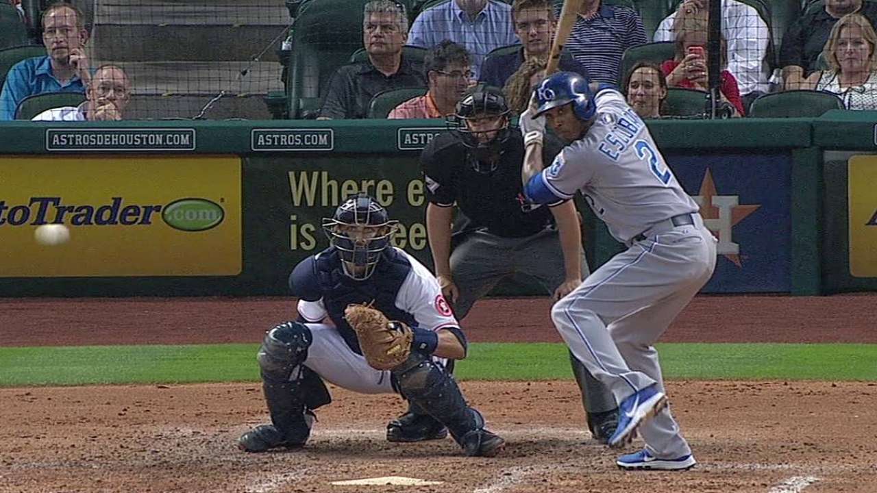 Escobar brilla en remontada de Reales vs. Astros