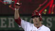 Trout's cycle leads offensive explosion