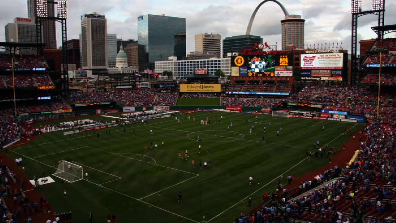 Soccer stars honor Oklahoma victims at Busch