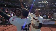 Giants walk off on inside-the-park homer