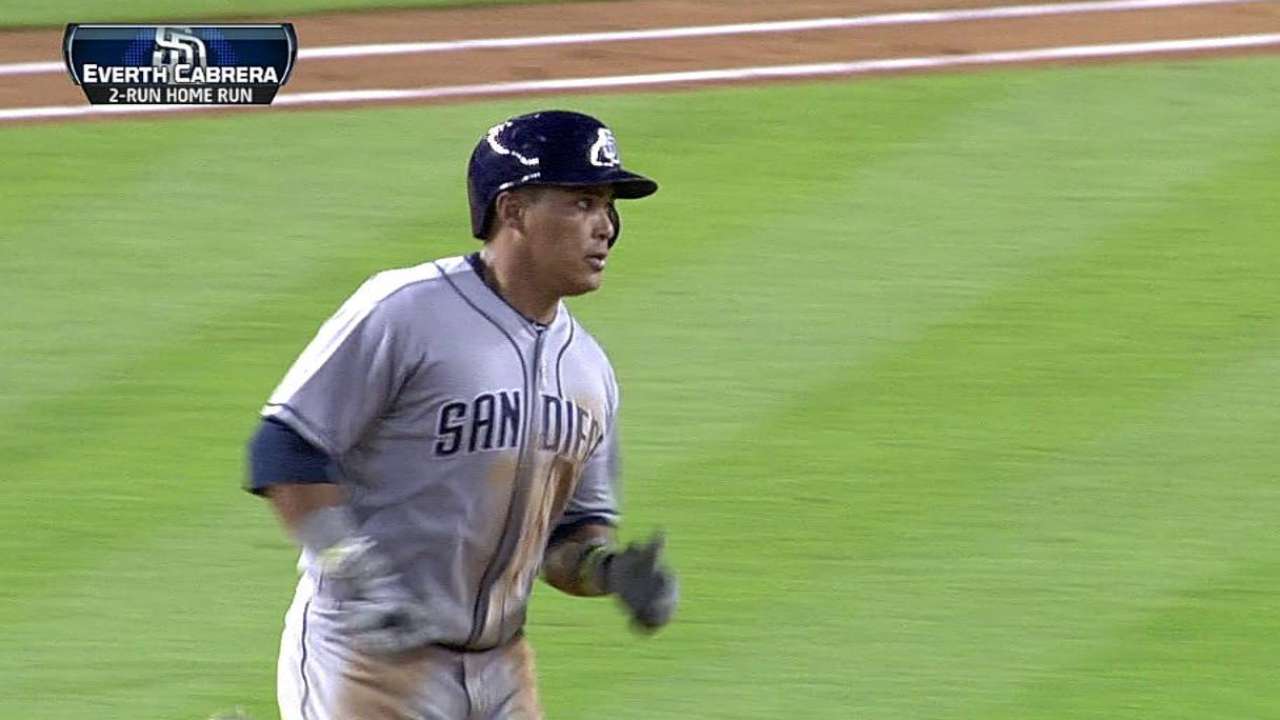 Cabrera impulsa 4 en triunfo de Padres vs. D-backs