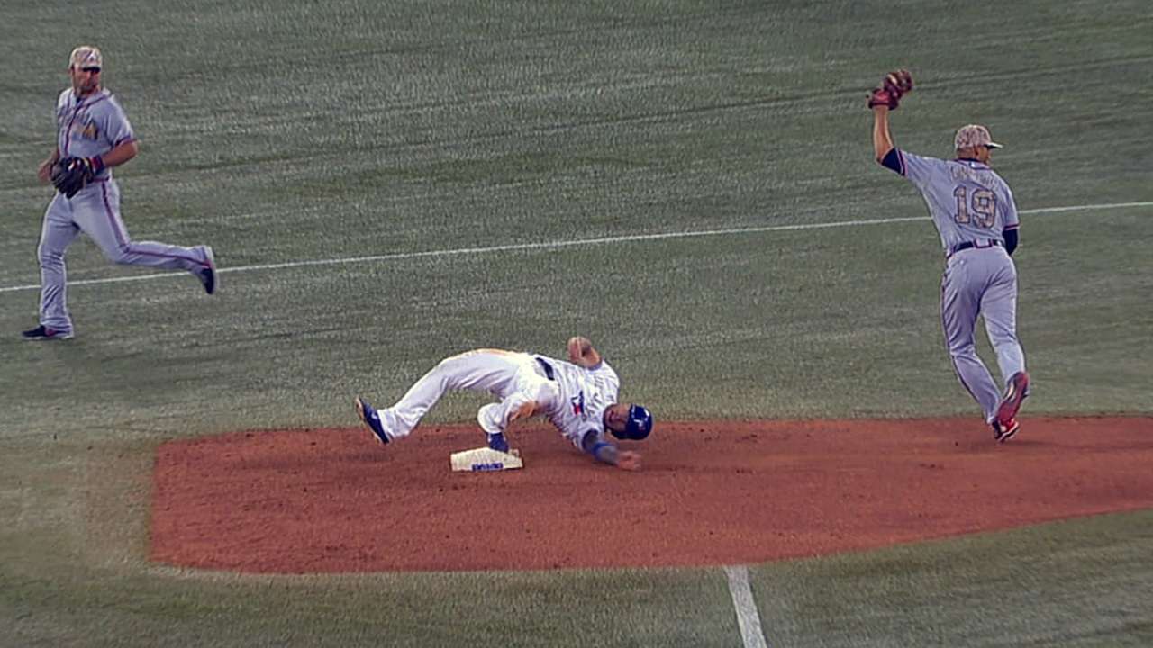 Lawrie exits game in sixth inning with ankle injury