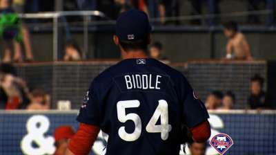 Biddle, Franco representing Phils at Futures Game