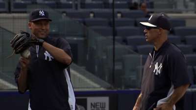 With green light, Jeter hits, fields, plays catch