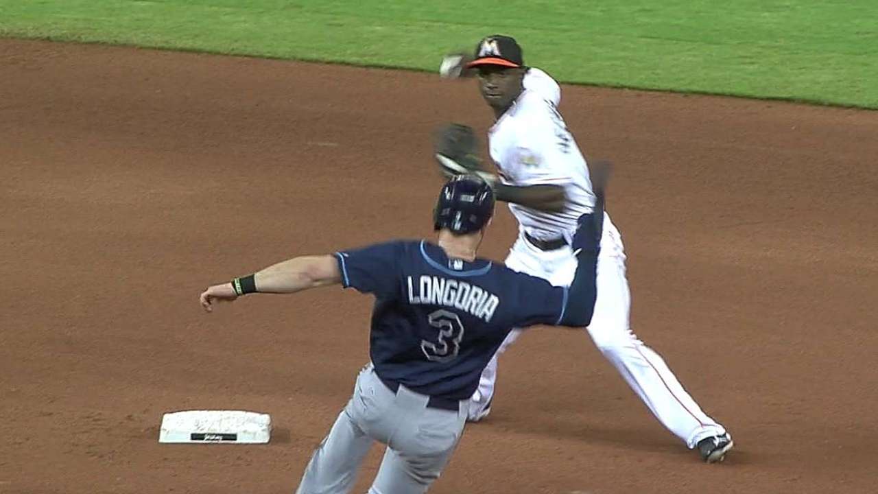 Bates de Marlins fueron silenciados por Rays