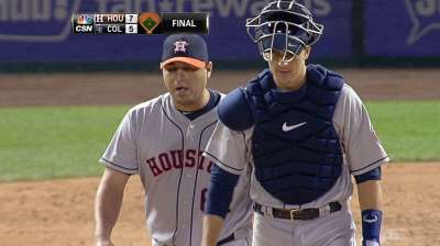 Astros recall Ambriz to help bolster bullpen