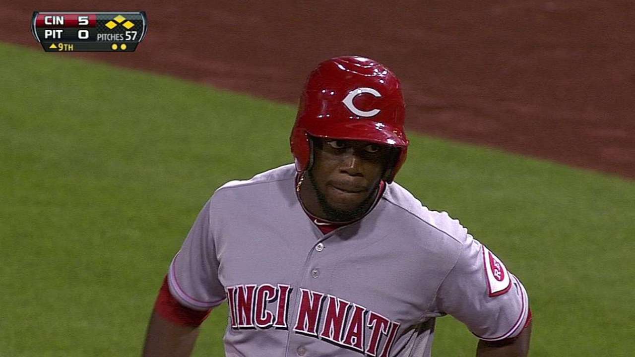 Robinson starting to make home in left field