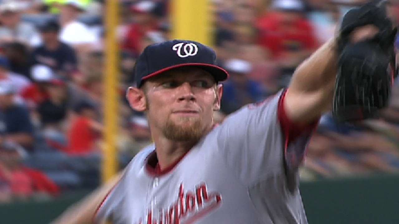 Strasburg diagnosed with mild lat strain