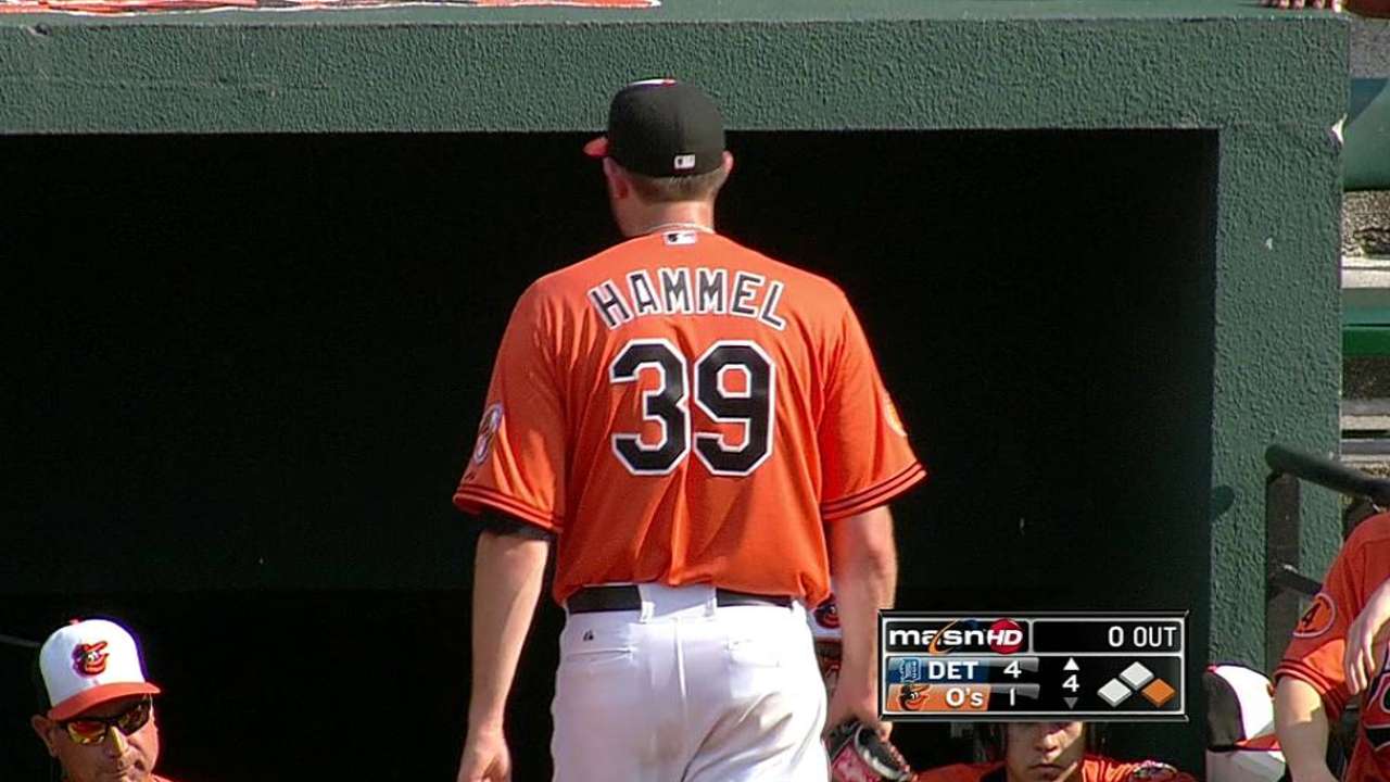 Hammel ejected after hitting Tuiasosopo