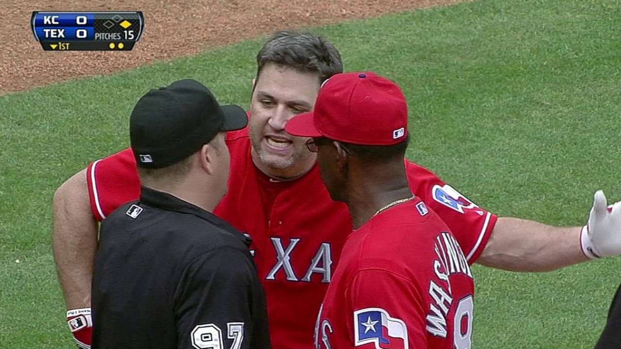 Berkman tossed in first inning after strikeout