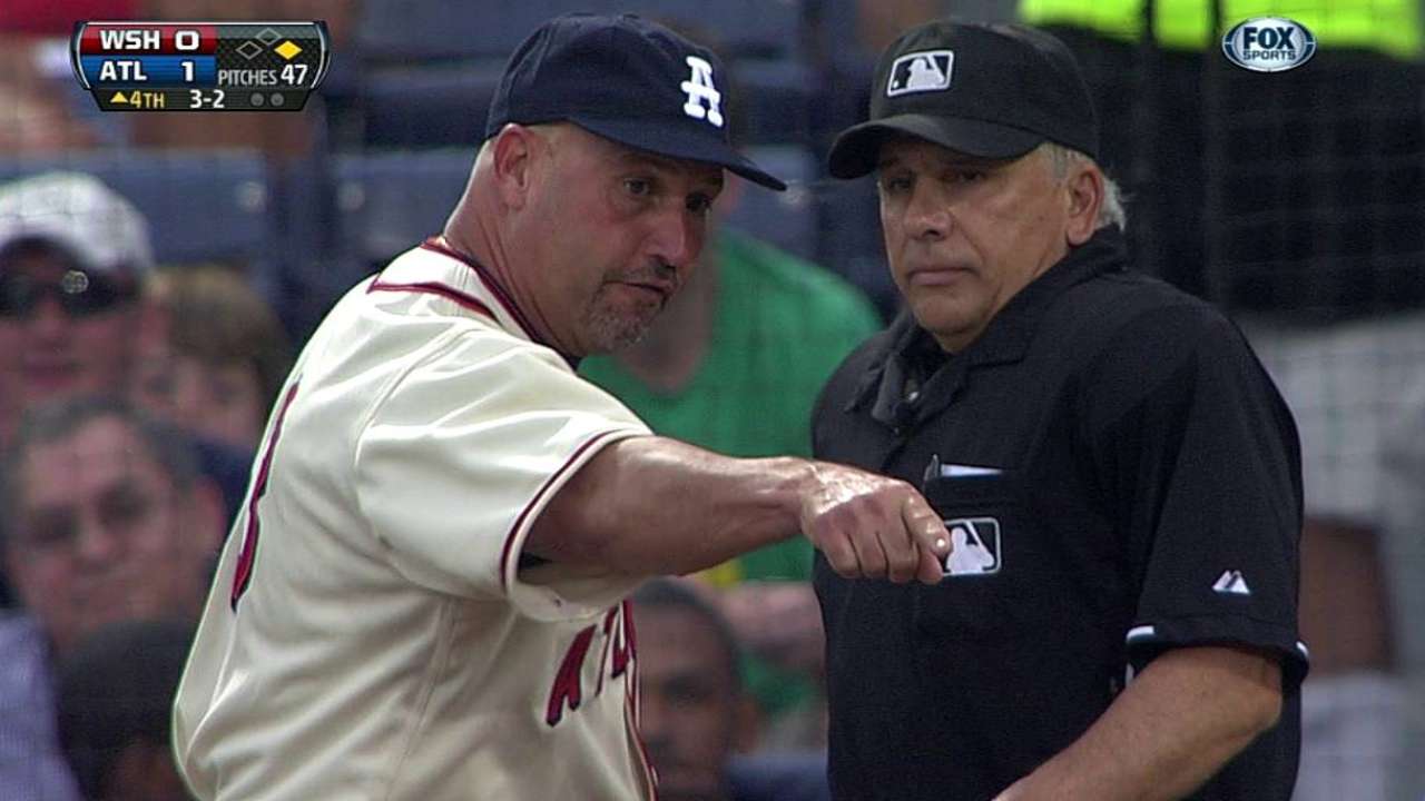Braves' Gonzalez ejected in fourth inning