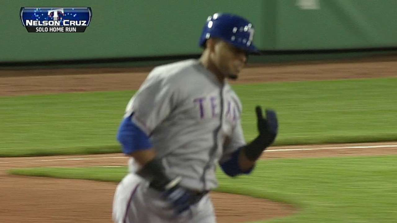 Grimm off his game as Red Sox bats down Rangers