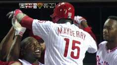 Mayberry's shot, walk-off slam lift Phils in extras