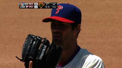 Hamels snaps skid thanks to five-run seventh
