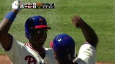 Hamels snaps skid thanks to five-run seventh