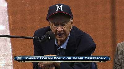 Former shortstop Logan joins Miller Park Walk of Fame