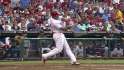 BOS@PHI: Hernandez singles to tally first career hit