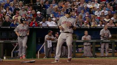 Astros' road stranglehold ends at six straight