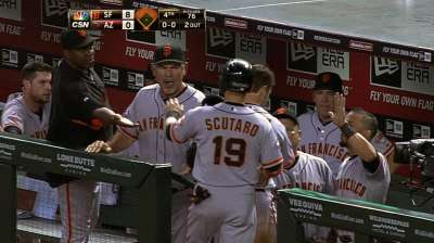 Giants' offense breaks out behind six-run fourth