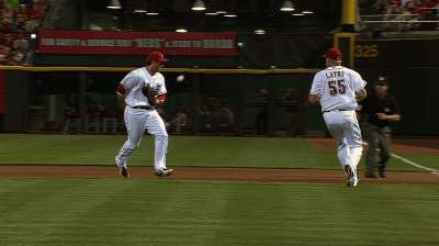 Latos' artistry not limited to baseball diamond