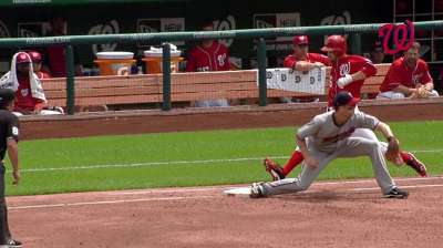 Kobernus notches first Major League base hit