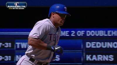 HR de Beltré decide victoria de Rangers en Toronto