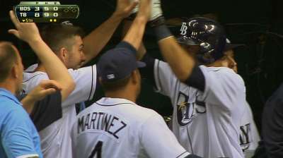 Rays come out swinging, hit four homers vs. Red Sox
