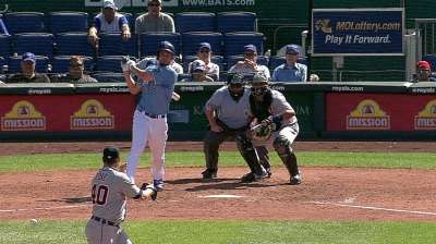 Cain, Hosmer guiaron triunfo de Reales sobre Tigres