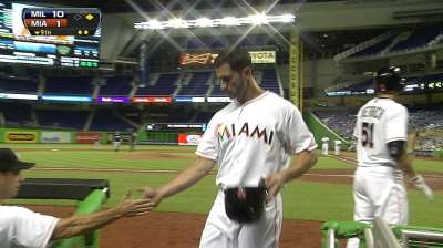 Following marathon, Slowey shaky vs. Brewers