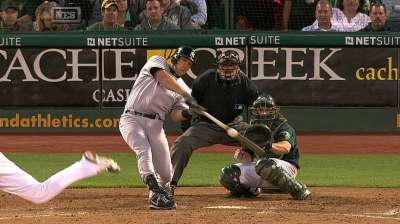 Yankees get outslugged by A's in Oakland