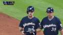 MIL@HOU: Gennett grounds a single to plate Francisco