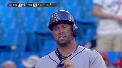 Cuddyer extends unique hitting streak