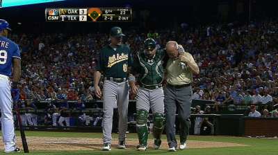 Norris available after being injured on foul tip