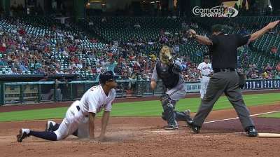 Astros option M. Gonzalez, designate LeBlanc