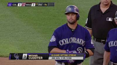 Streaking Cuddyer keeping it simple at plate