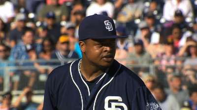 Flirting with no-no, Volquez, Padres falter in sixth