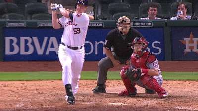Krauss receives rookie treatment on first career hit