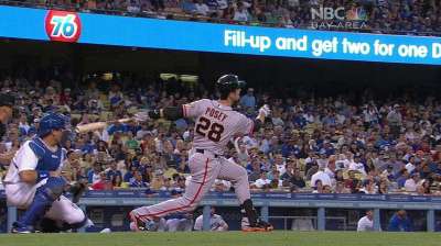 Reigning NL MVP Posey earns Player of Week honors