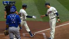 Plouffe's big day leads Gibson to win in debut