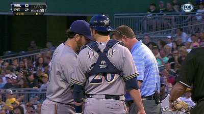 Hand feels 'fine' after comebacker to pitching arm
