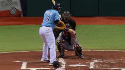 Ire exchanged, benches warned, but only Zobrist hit