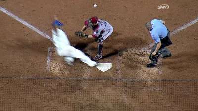 Mets pushing pace on bases with Teufel at third