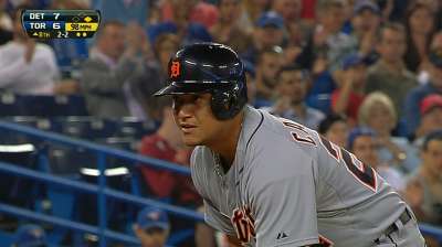 Miggy exits with stiff back, plans to play Wednesday