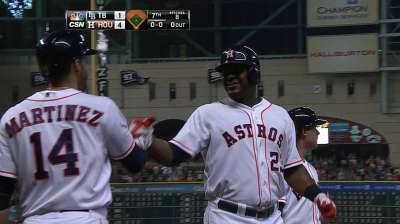 Astros se impusieron a Rays a base de jonrones