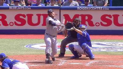 Banged-up Arcia held out of starting lineup