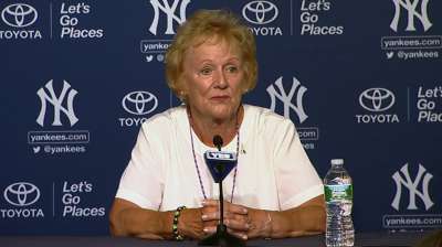 Newtown residents honored at Yankee Stadium