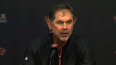 Bochy reiterates Cain's health is fine